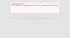 Desktop Screenshot of pieforthepeople.net